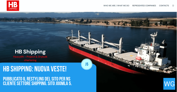 Sito web HB Shipping 2024
