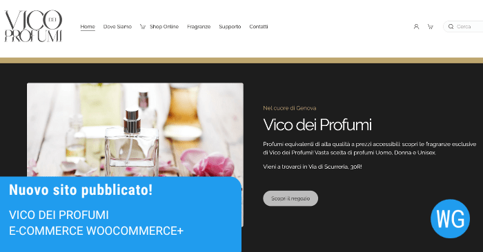 Vico dei Profumi - ecommerce Woocommerce