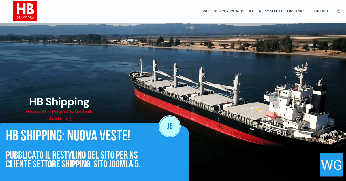 Sito web HB Shipping 2024